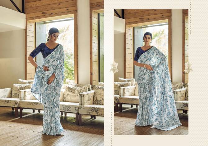 Ynf Muslin Sequence Fancy Ethnic Wear Silk Printed Saree Collection